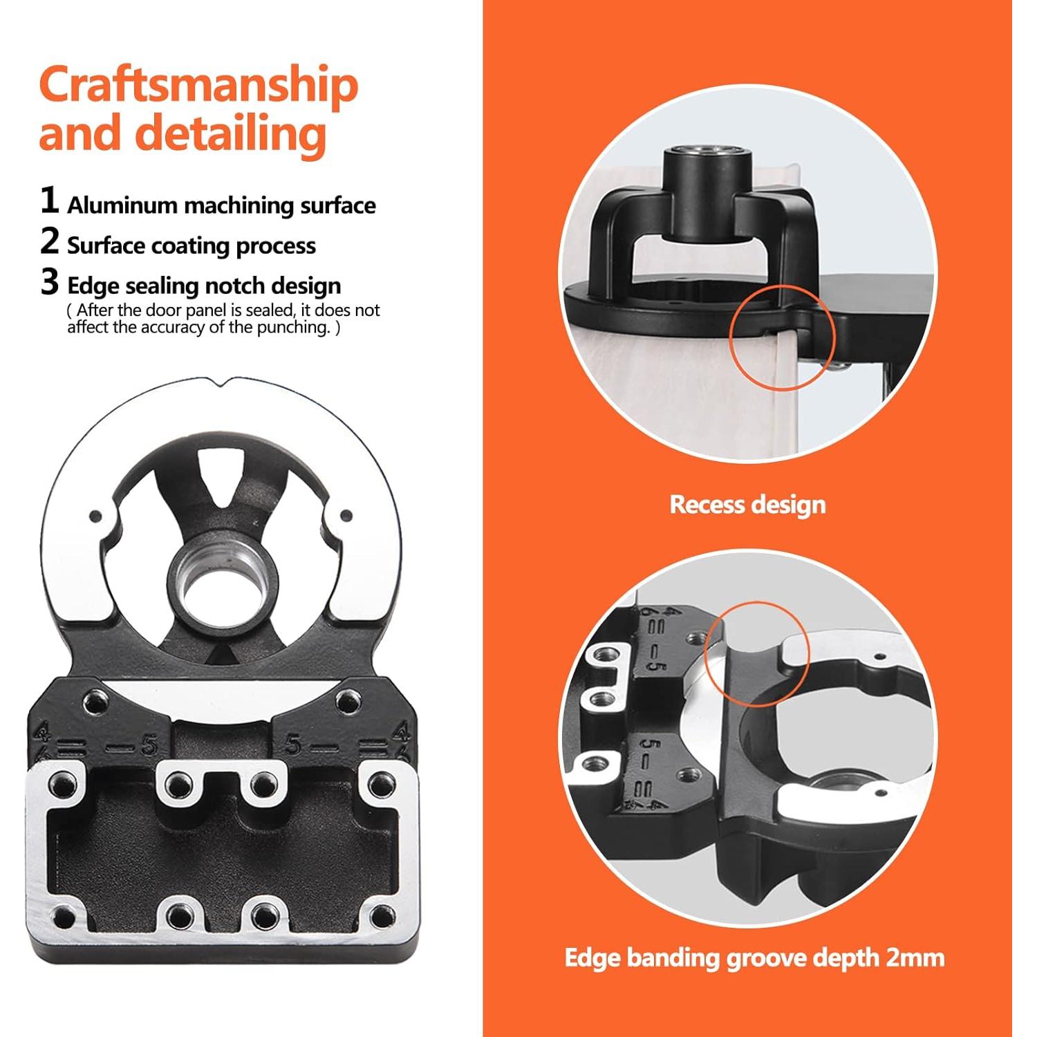Plantilla de Bisagra Oculta Adoles 35mm para Gabinete