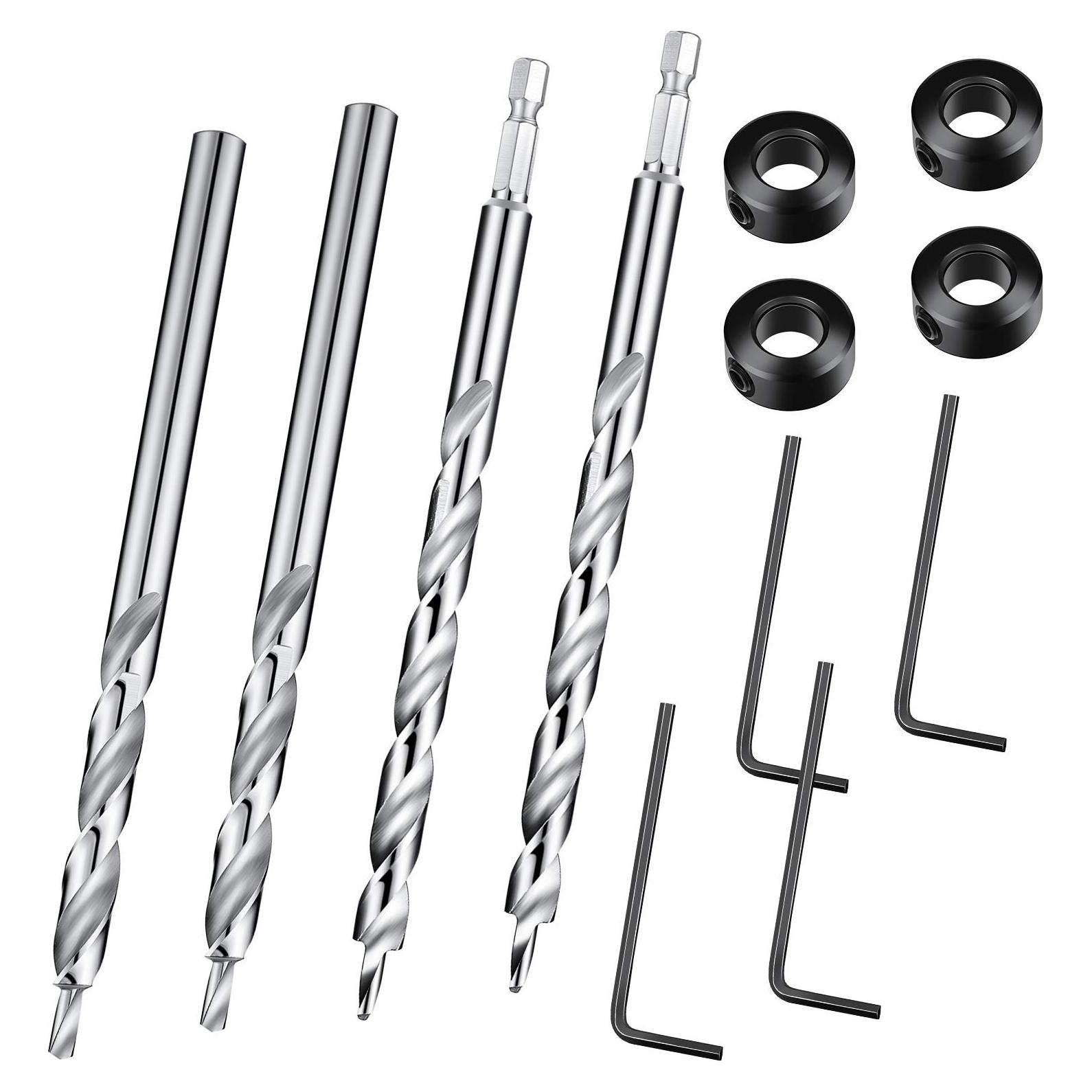 Brocas de Agujero de Bolsillo Mudder 4 Piezas 16 cm Acero