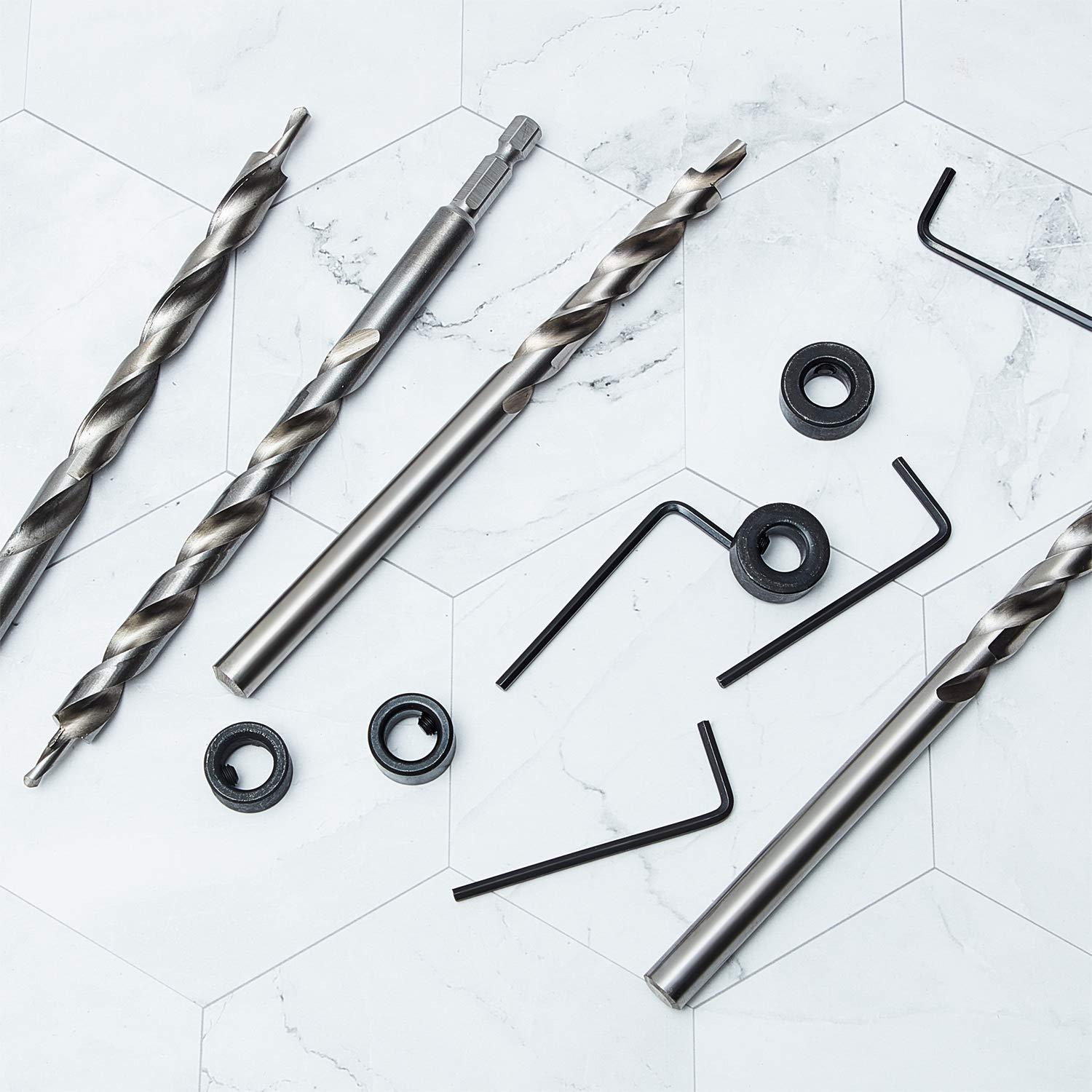 Brocas de Agujero de Bolsillo Mudder 4 Piezas 16 cm Acero