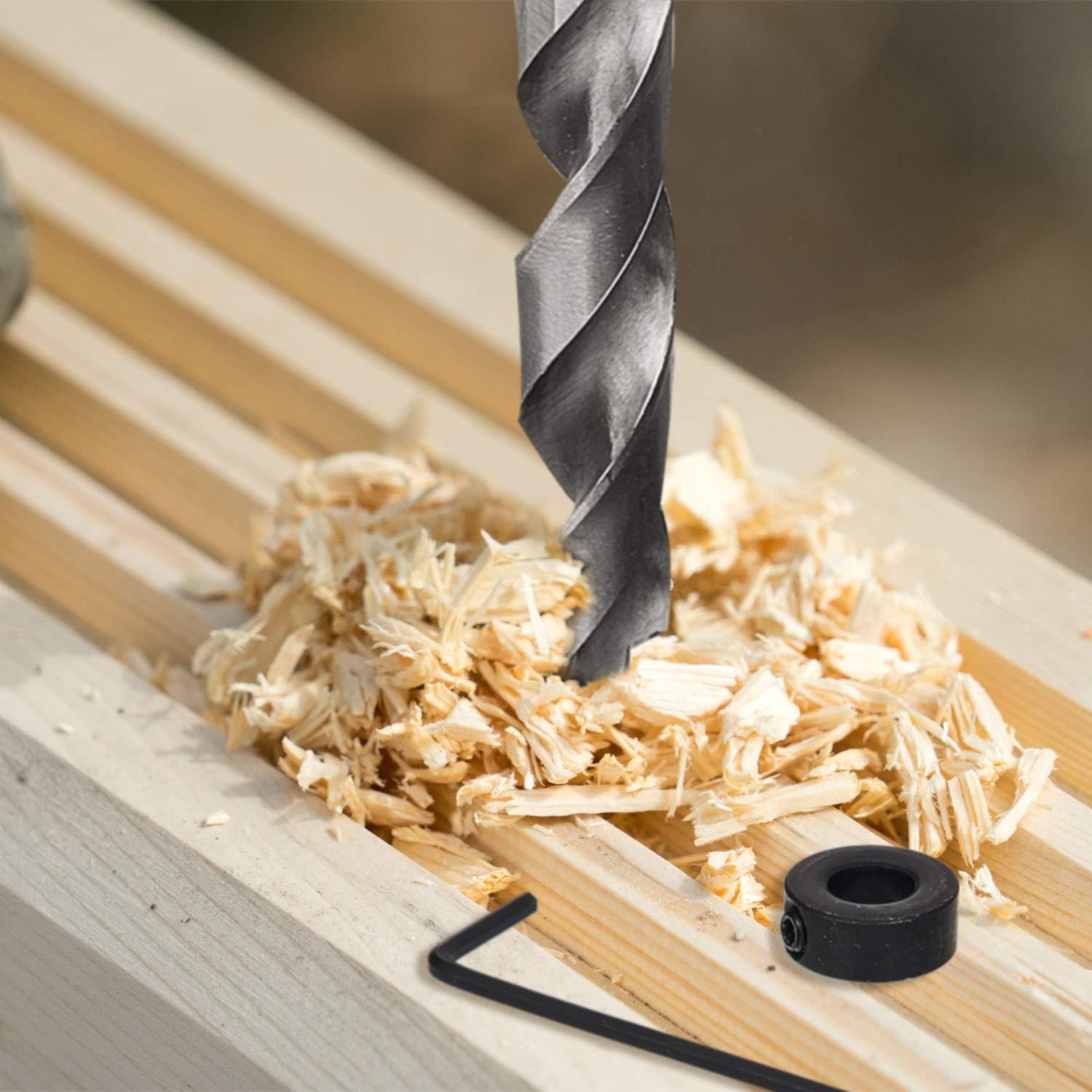 Brocas de Agujero de Bolsillo Mudder 4 Piezas 16 cm Acero