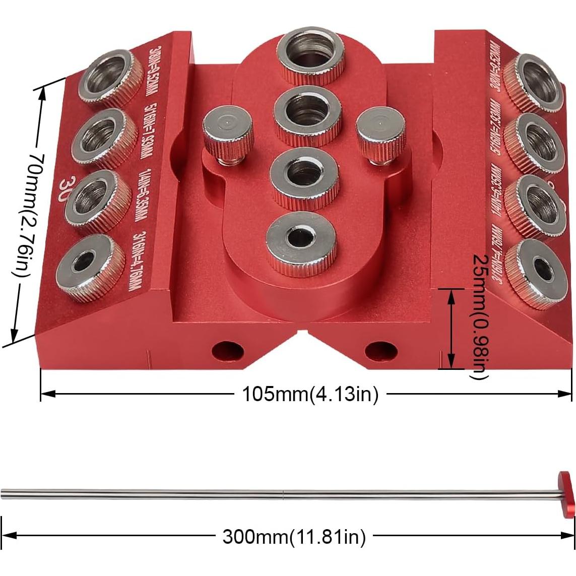 Guía de Taladro Manual Toolcool 30 45 90 Grados con Barra