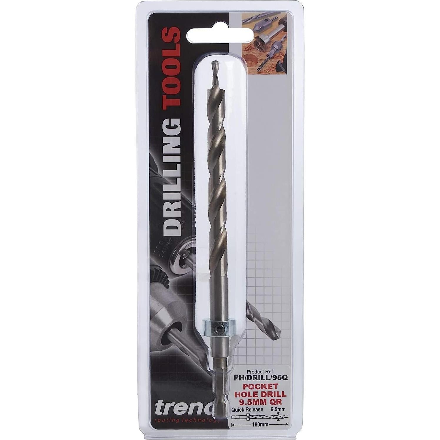 Broca de Agujero de Bolsillo Trend HSS 9.5 mm con Vástago Hexagonal