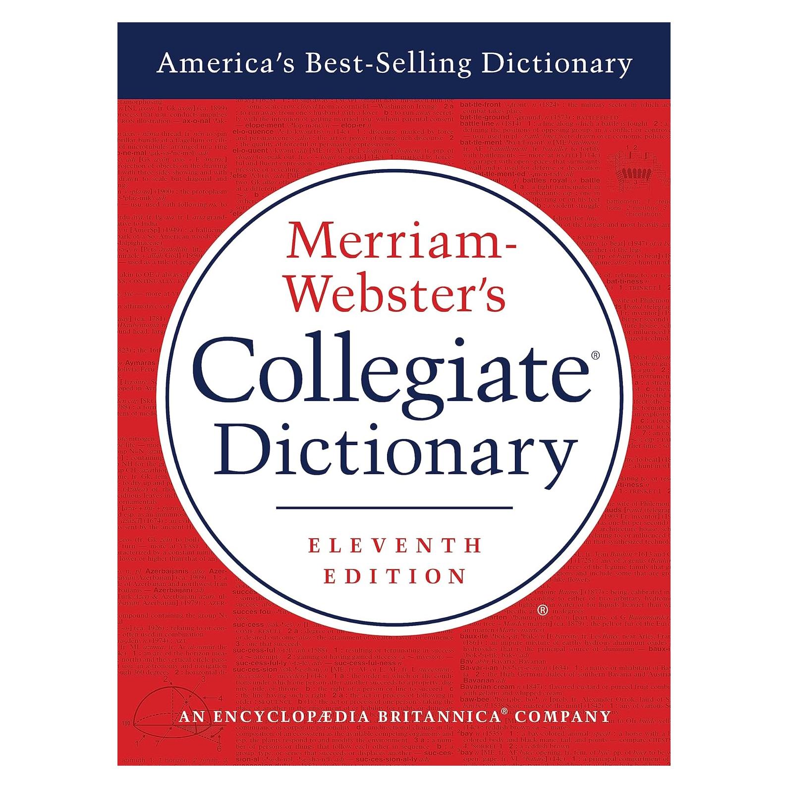 Merriam-Webster's Collegiate Dictionary, 11th Edition, Jacketed Hardcover, Indexed