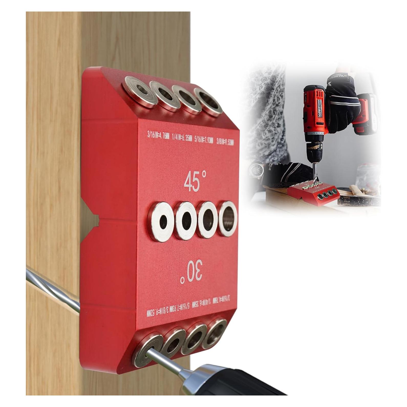 Plantilla de Taladro Portátil Guanlotion 30/45/90 Grados