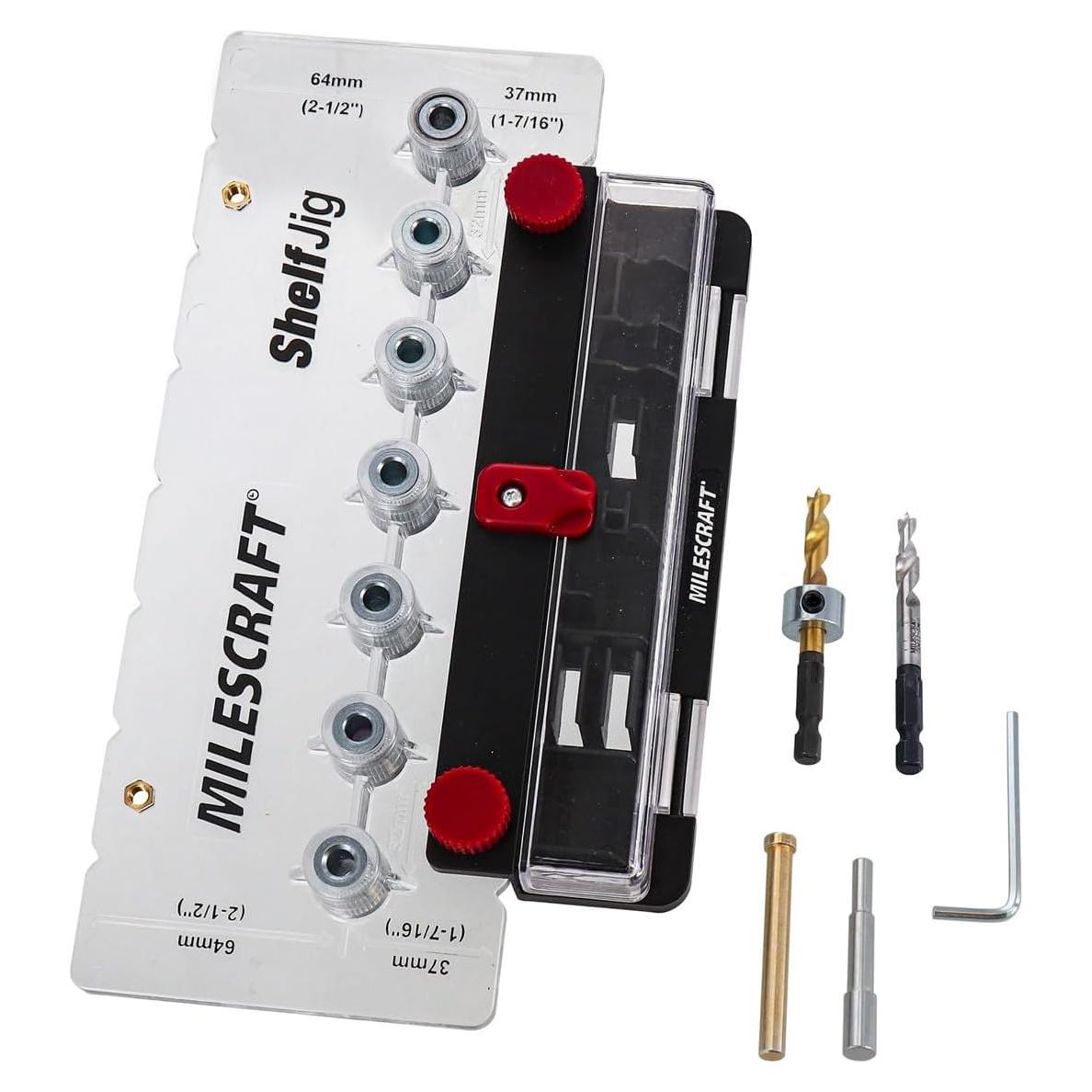 Plantilla de Estante Milescraft 1343 con Brocas 6 mm y 5 mm