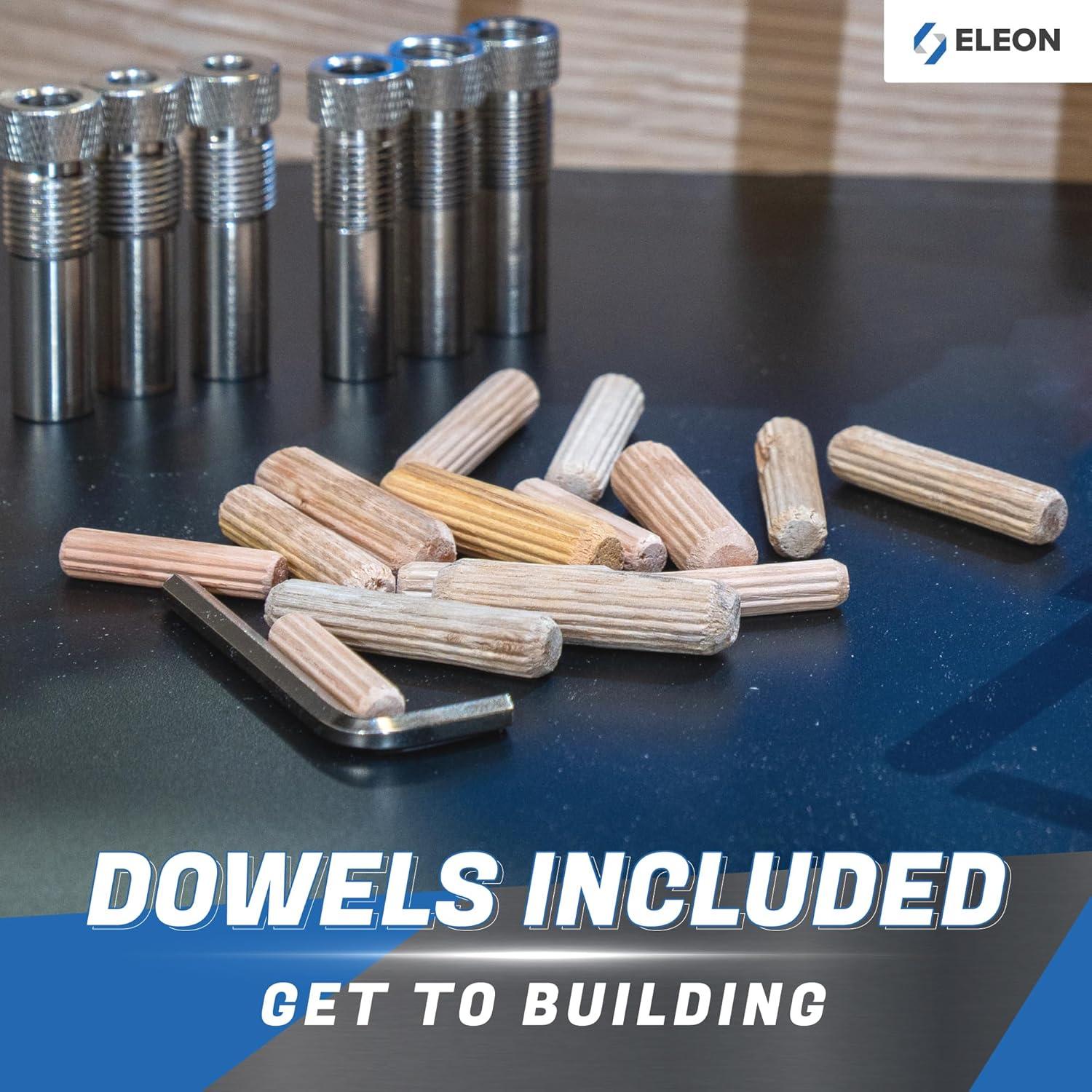 Plantilla de Dowel Autocentrante Eleon - Aluminio Azul Extra Grande