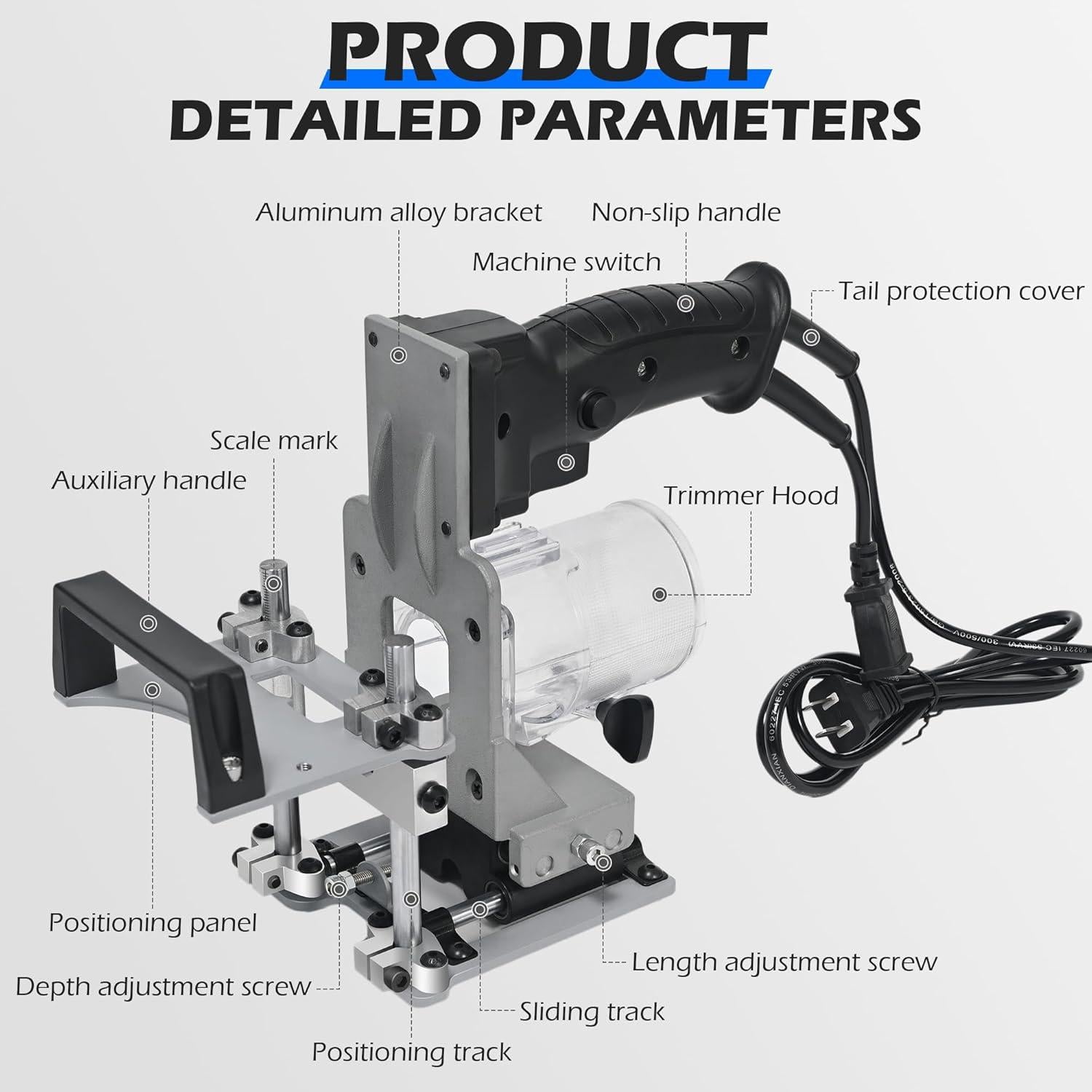 Plantilla de Mortaja y Espiga Mefape 2 en 1 para Fresadoras