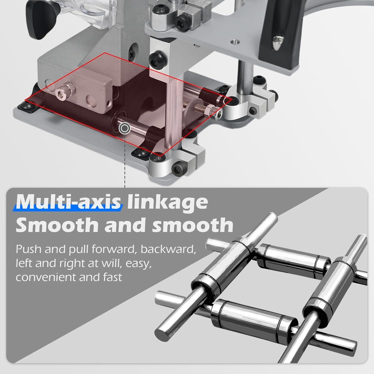 Plantilla de Mortaja y Espiga Mefape 2 en 1 para Fresadoras