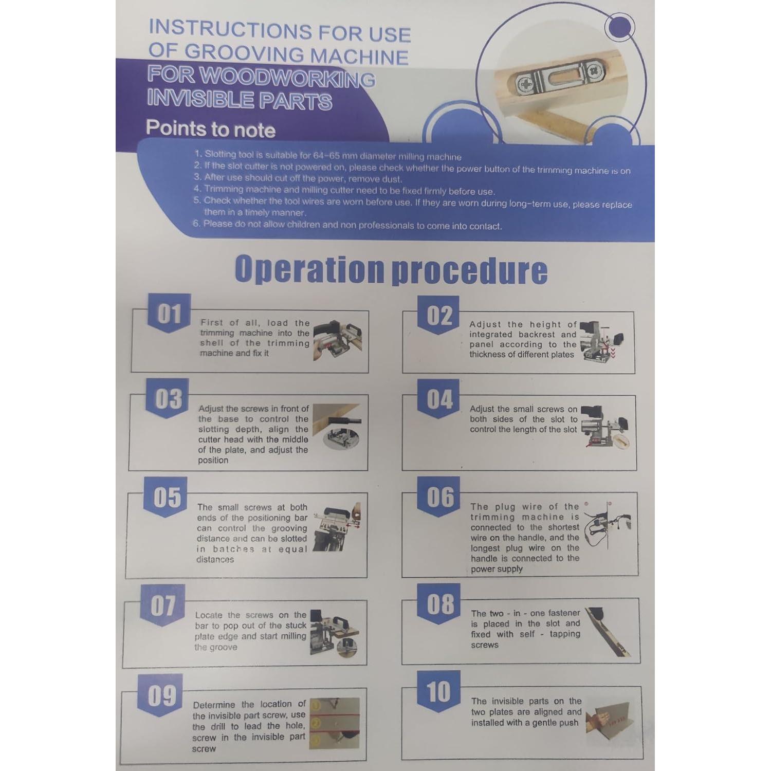Plantilla de Mortaja y Espiga Mefape 2 en 1 para Fresadoras