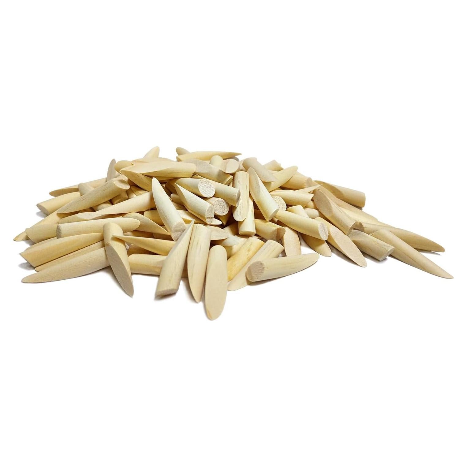 100 Tapones de Madera Maciza VELNUT para Agujeros de Pocket