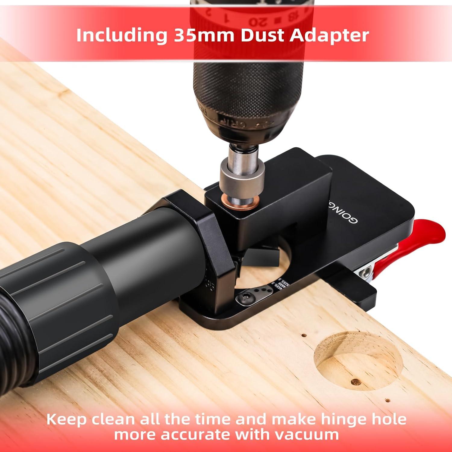 Plantilla de Bisagra Oculta GOINGMAKE S1 35 mm con Abrazadera