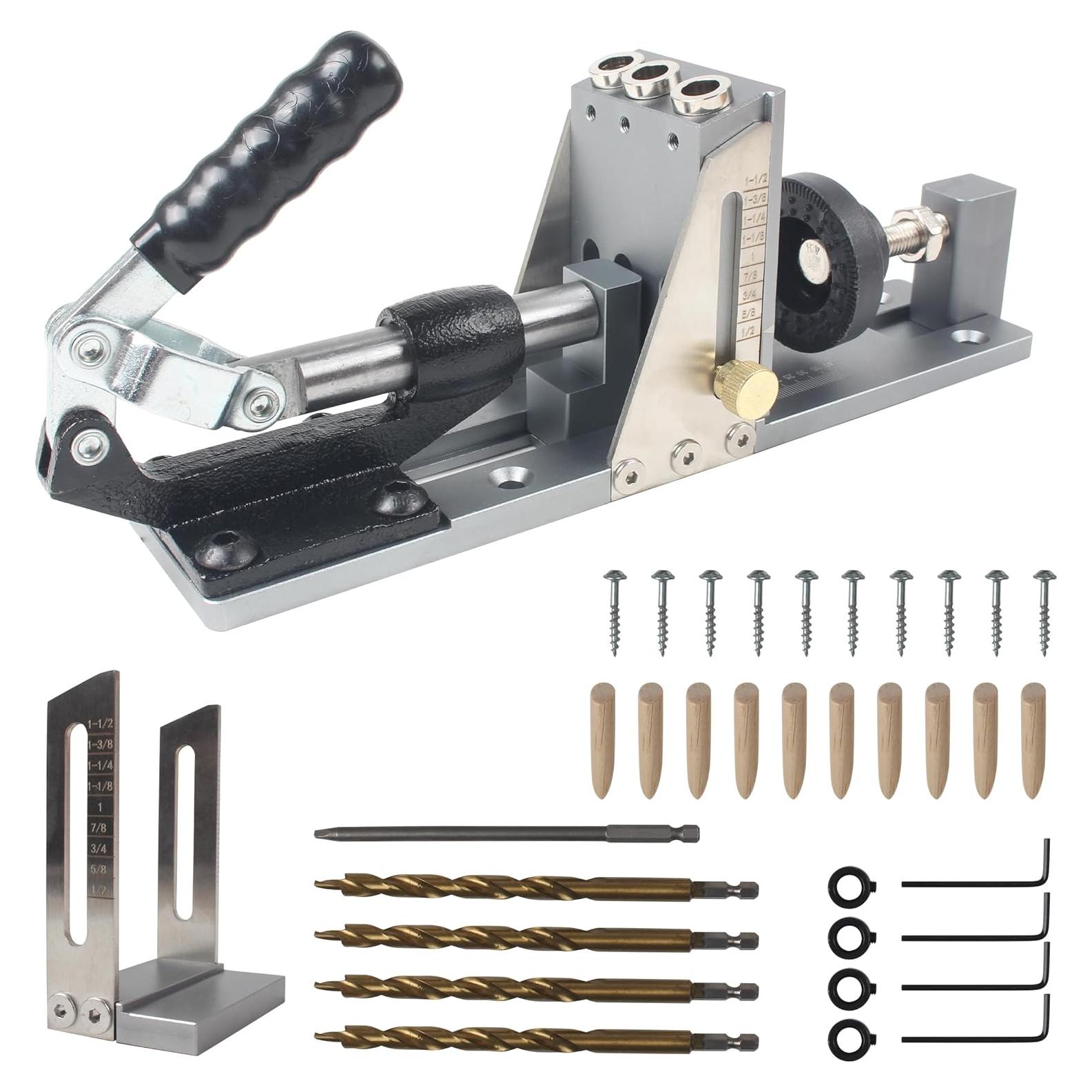 Kit de Plantilla de Agujeros RATTMMOTOR DWQ40-B para Carpintería