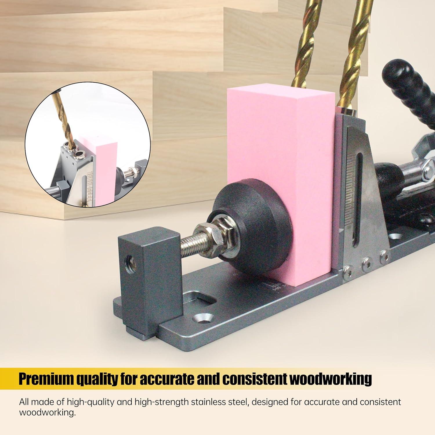 Kit de Plantilla de Agujeros RATTMMOTOR DWQ40-B para Carpintería