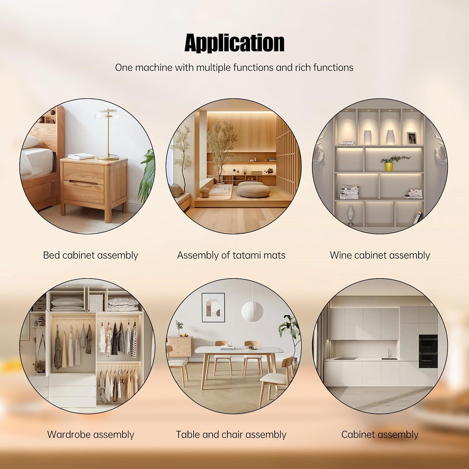 Kit de Plantilla de Agujeros RATTMMOTOR DWQ40-B para Carpintería