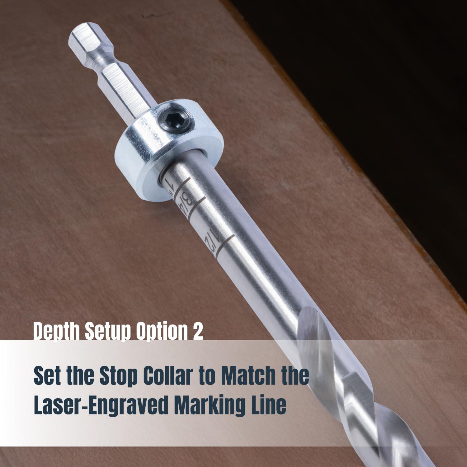 Kit Jig Agujero de Bolsillo POWERTEC 72248 con Broca y Accesorios