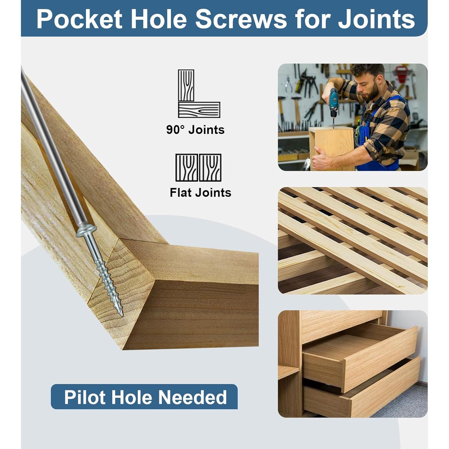 Kit de Tornillos para Agujeros de Pocket SATANTECH 380Pcs