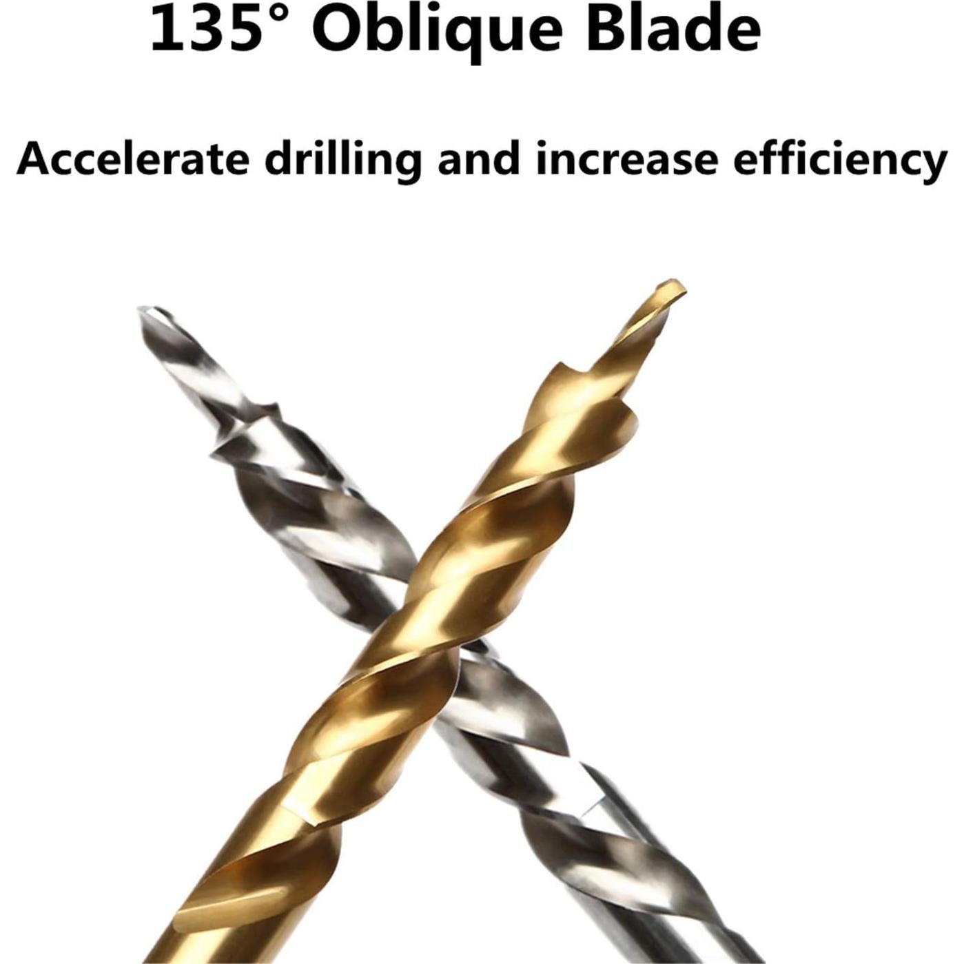 Broca OCGIG 1/4" Hexagonal Titanio 9.5mm para Carpintería