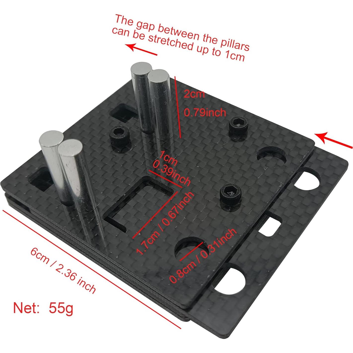 Plantilla de Soldadura de Fibra de Carbono DIFENLEAF 70x60mm