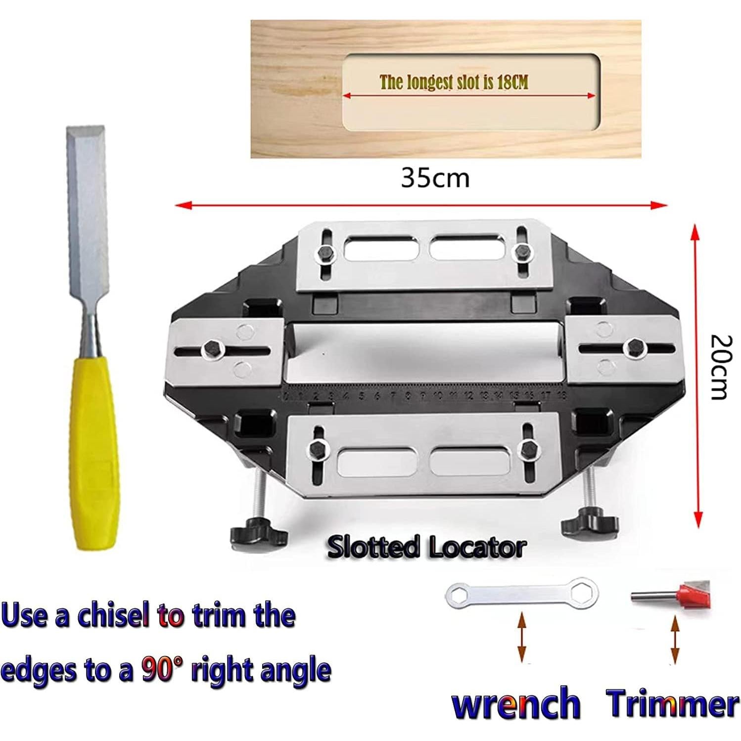 Plantilla de Bisagra de Puerta ZMURED de Aluminio 34x20cm