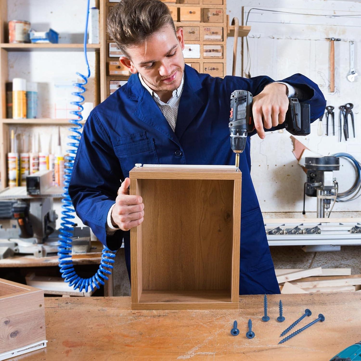 Tornillos de Agujero de Bolsillo VGBUY #8 x 6.35 cm - 80 Piezas