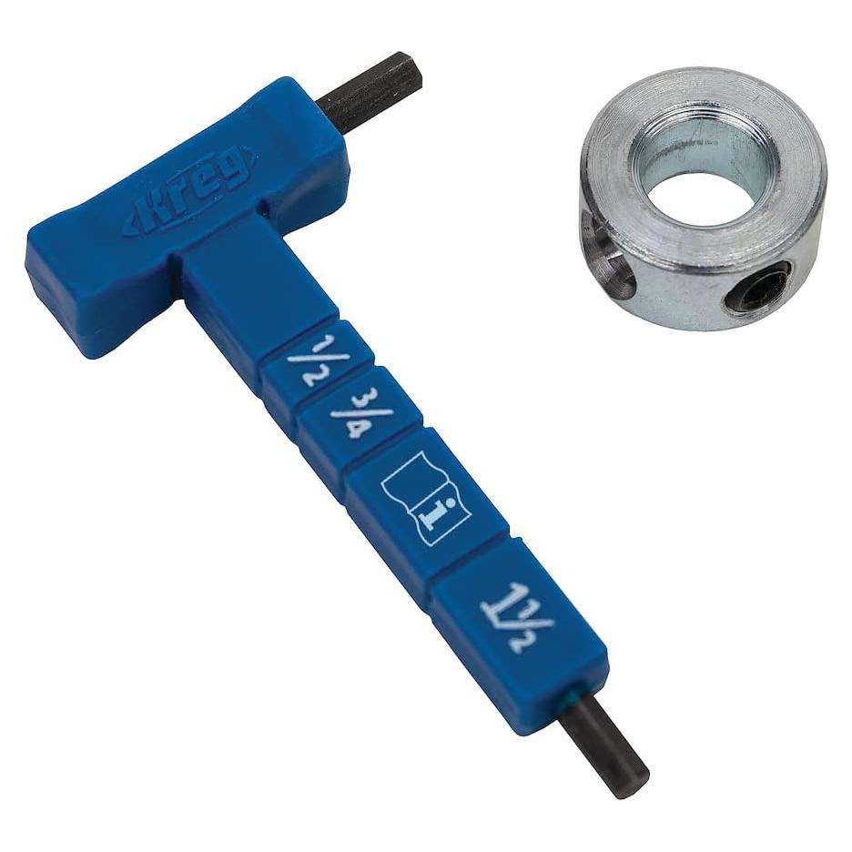 Kit Collar de Parada Kreg KPHA330 y Medidor de Grosor