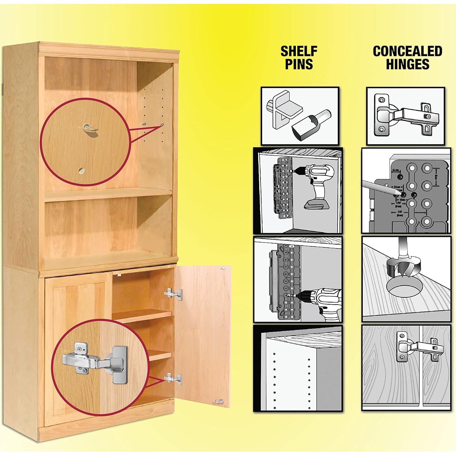 Plantilla de Perforación para Pines de Estante Milescraft 1316