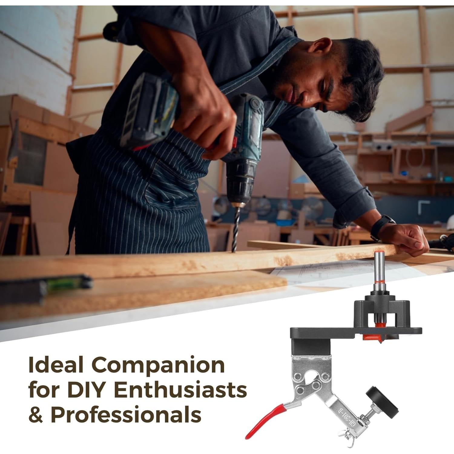 Jig de Bisagra Oculta OMISTAR con Abrazadera Rápida 35 mm