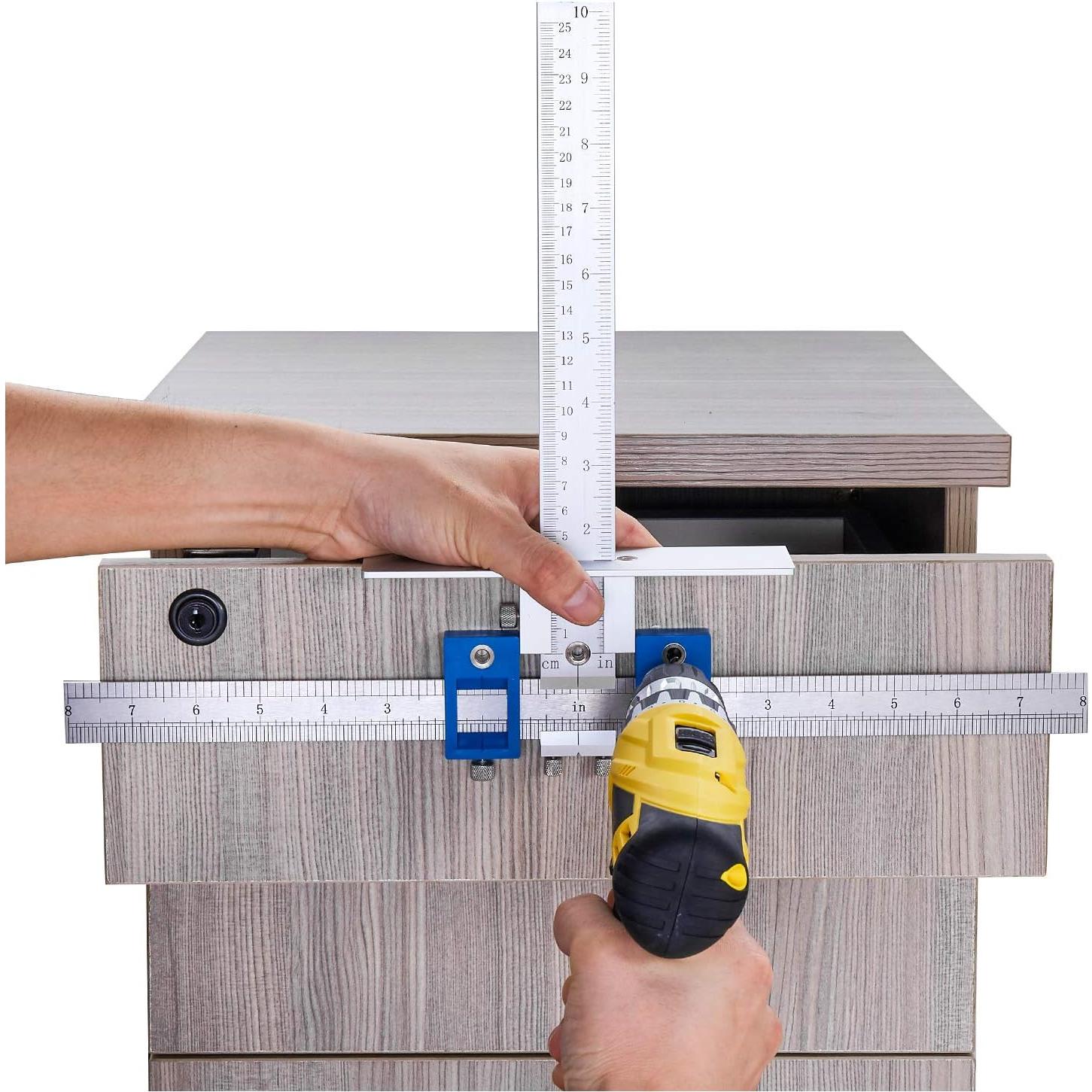 Plantilla de Perforación de Gabinete TOURACE Jig-001 Aluminio