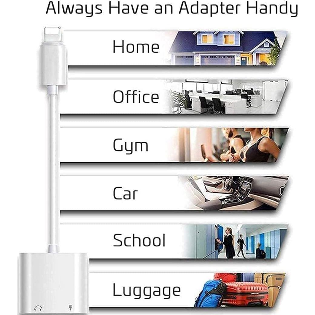 Adaptador de Jack 3.5mm Aprolink para iPhone 2 en 1 MFi