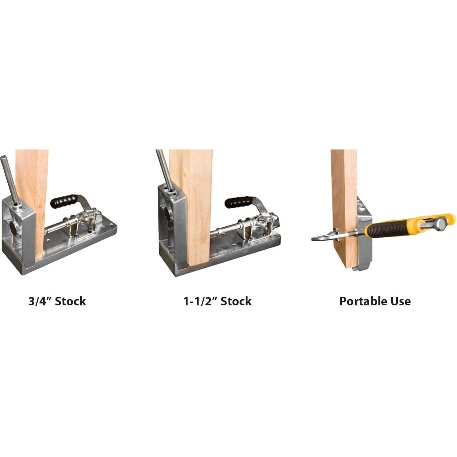 Plantilla de agujero en ángulo Sommerfeld 3-en-1 con abrazaderas