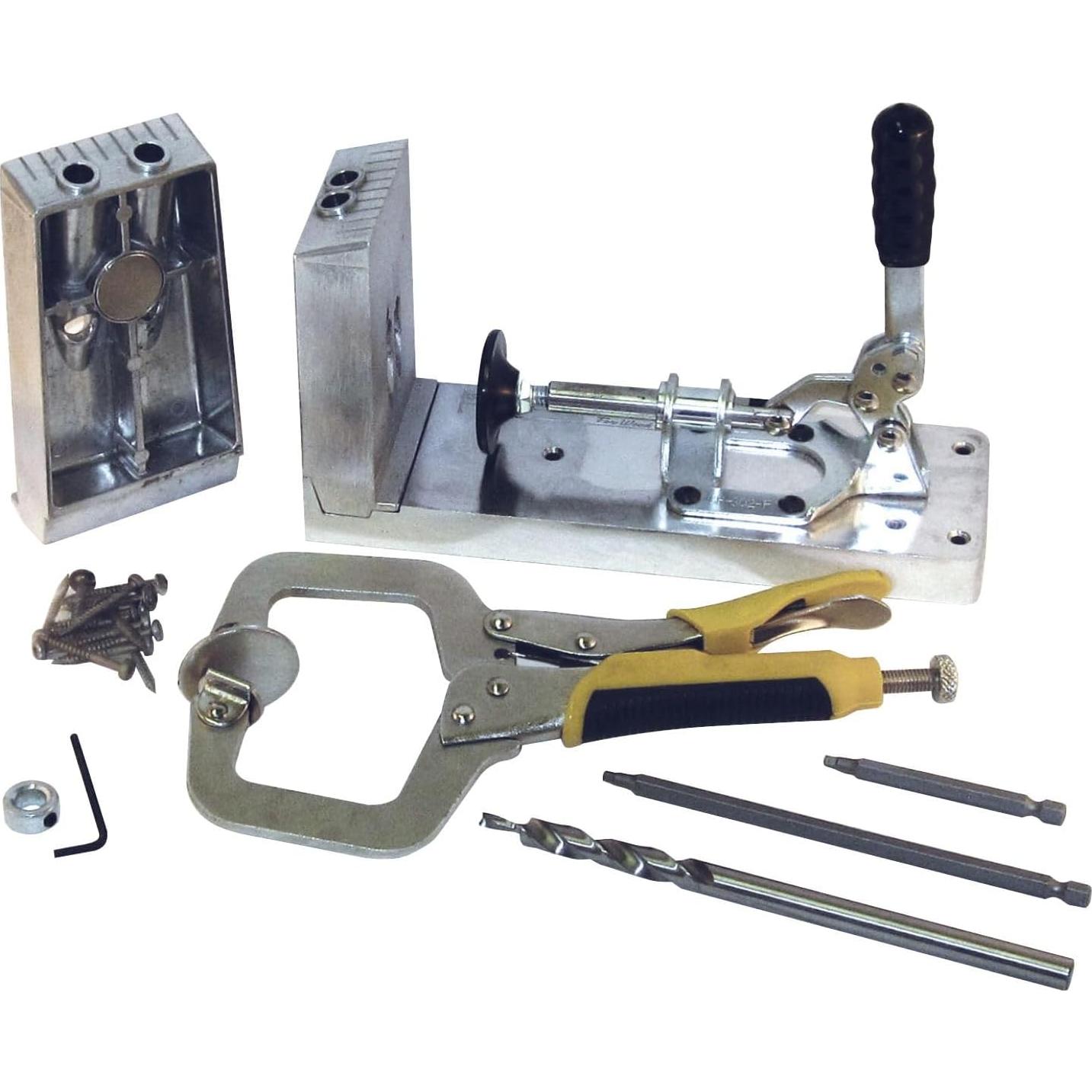 Plantilla de agujero en ángulo Sommerfeld 3-en-1 con abrazaderas