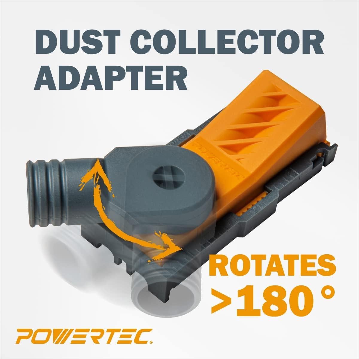 POWERTEC Juego de Plantilla de Agujeros y Abrazaderas 2"