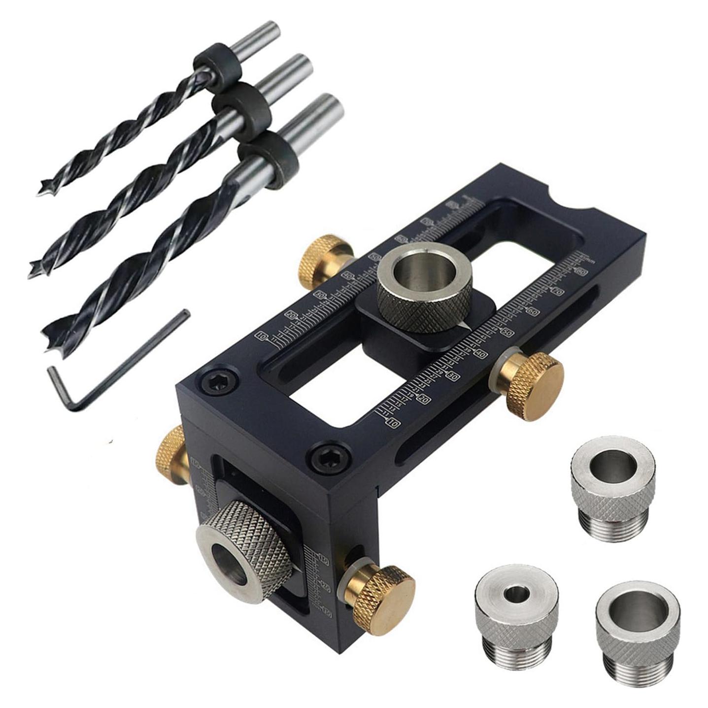 Kit de Guía de Taladro Kipokalor 2-en-1 con 5 Manguitos 6-15mm