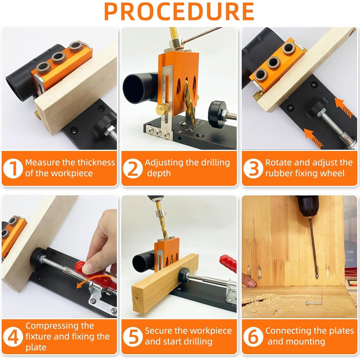 Kit de Plantilla de Agujeros de Pocket HFM - Aluminio, 1.84 kg