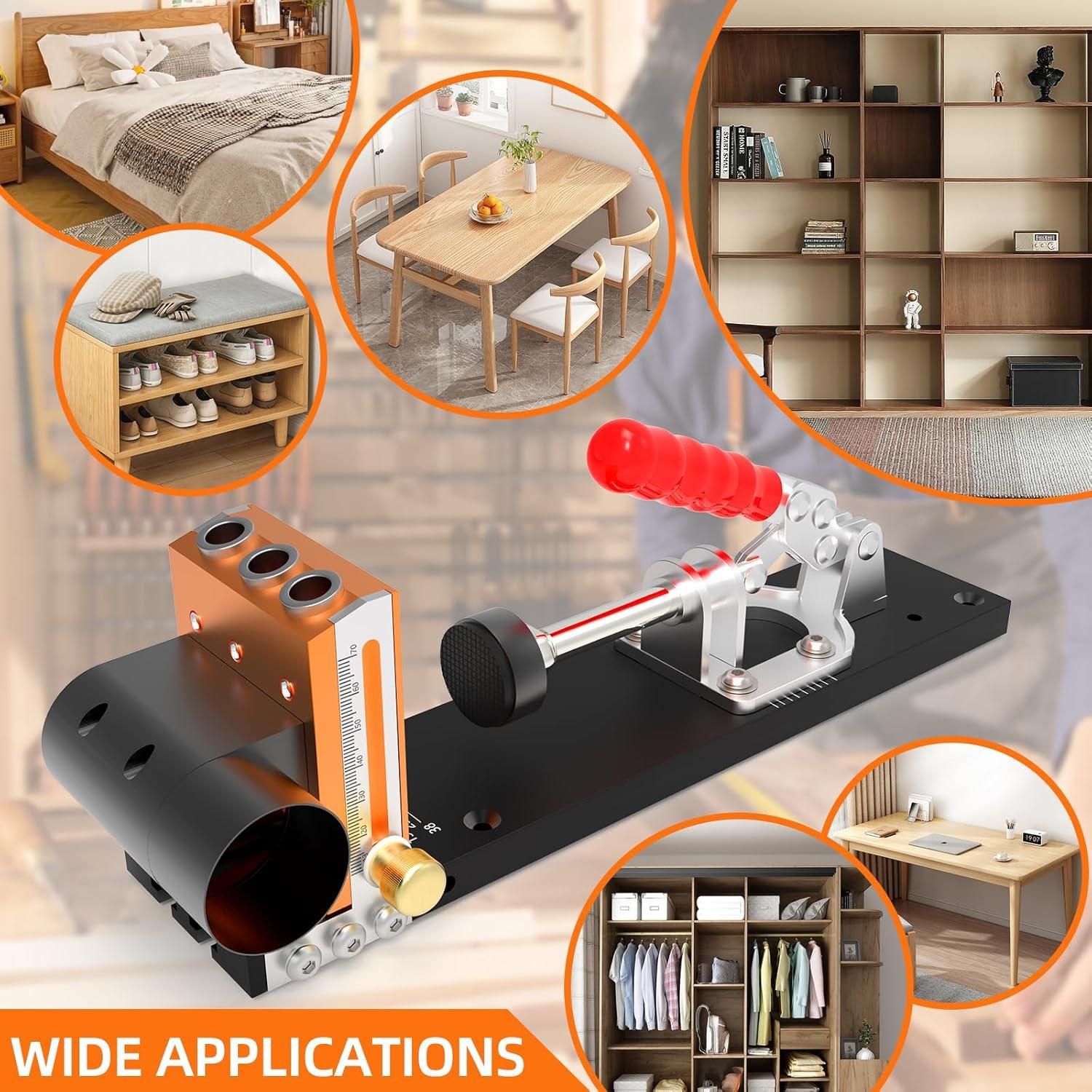 Kit de Plantilla de Agujeros de Pocket HFM - Aluminio, 1.84 kg