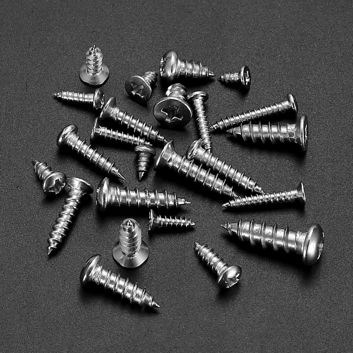 Conjunto de 990 Tornillos Autoperforantes Acero Inoxidable M3-M6