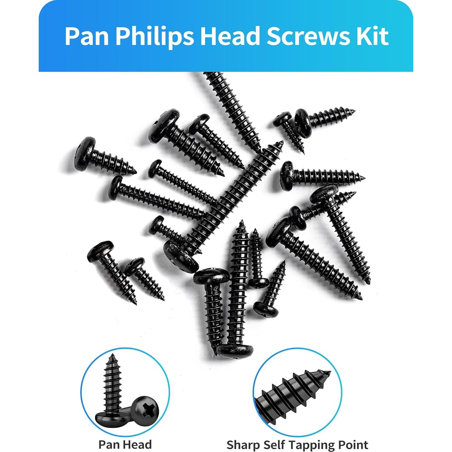 Kit de Tornillos de Acero Inoxidable DIVANC 550Pcs Cabeza Pan