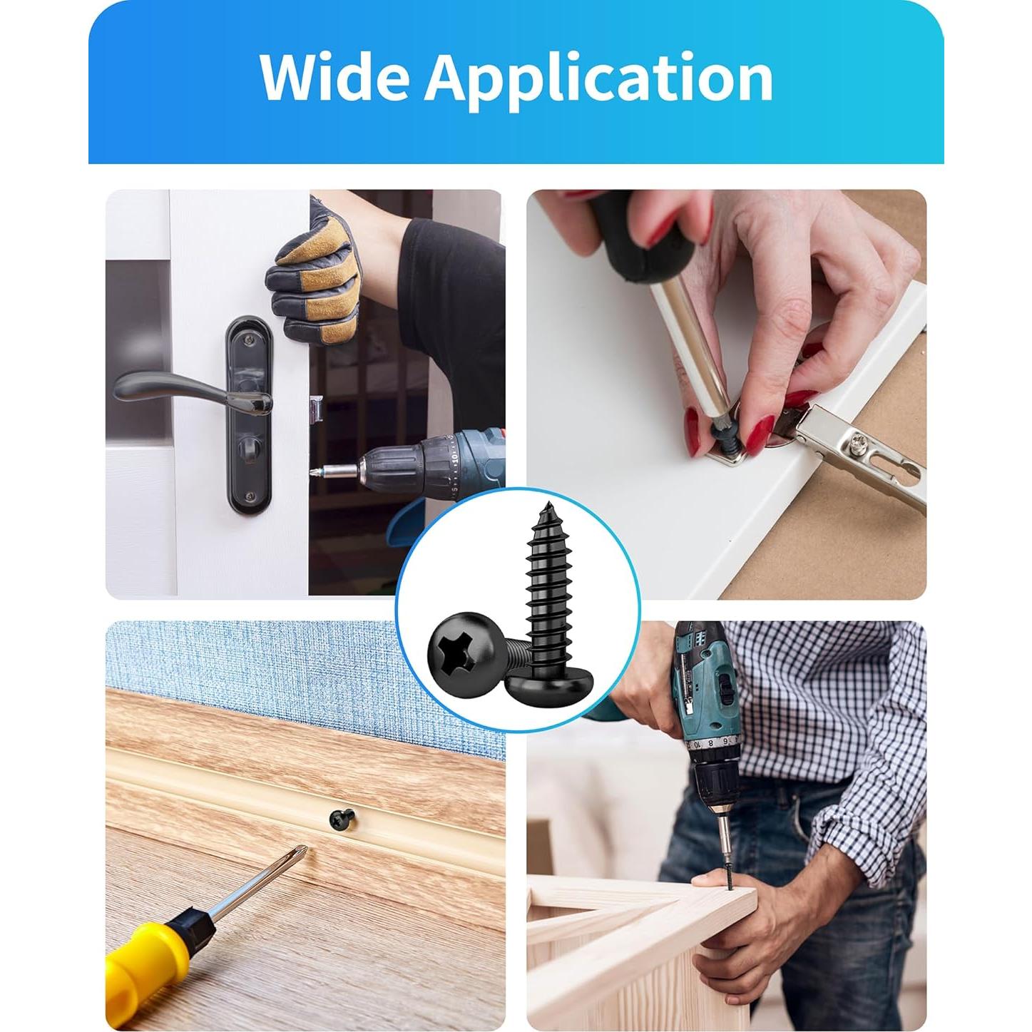 Kit de Tornillos de Acero Inoxidable DIVANC 550Pcs Cabeza Pan