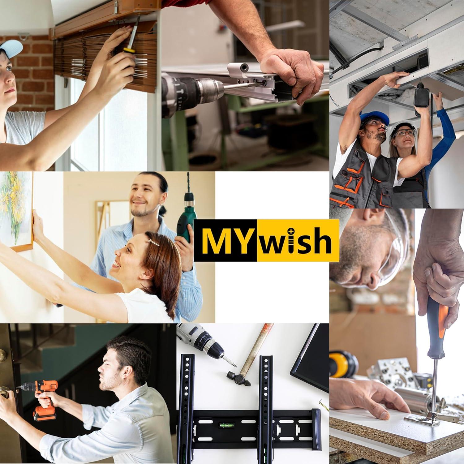 Kit de Tornillos Autorroscantes Mywish 385 Piezas #8 #10 #12