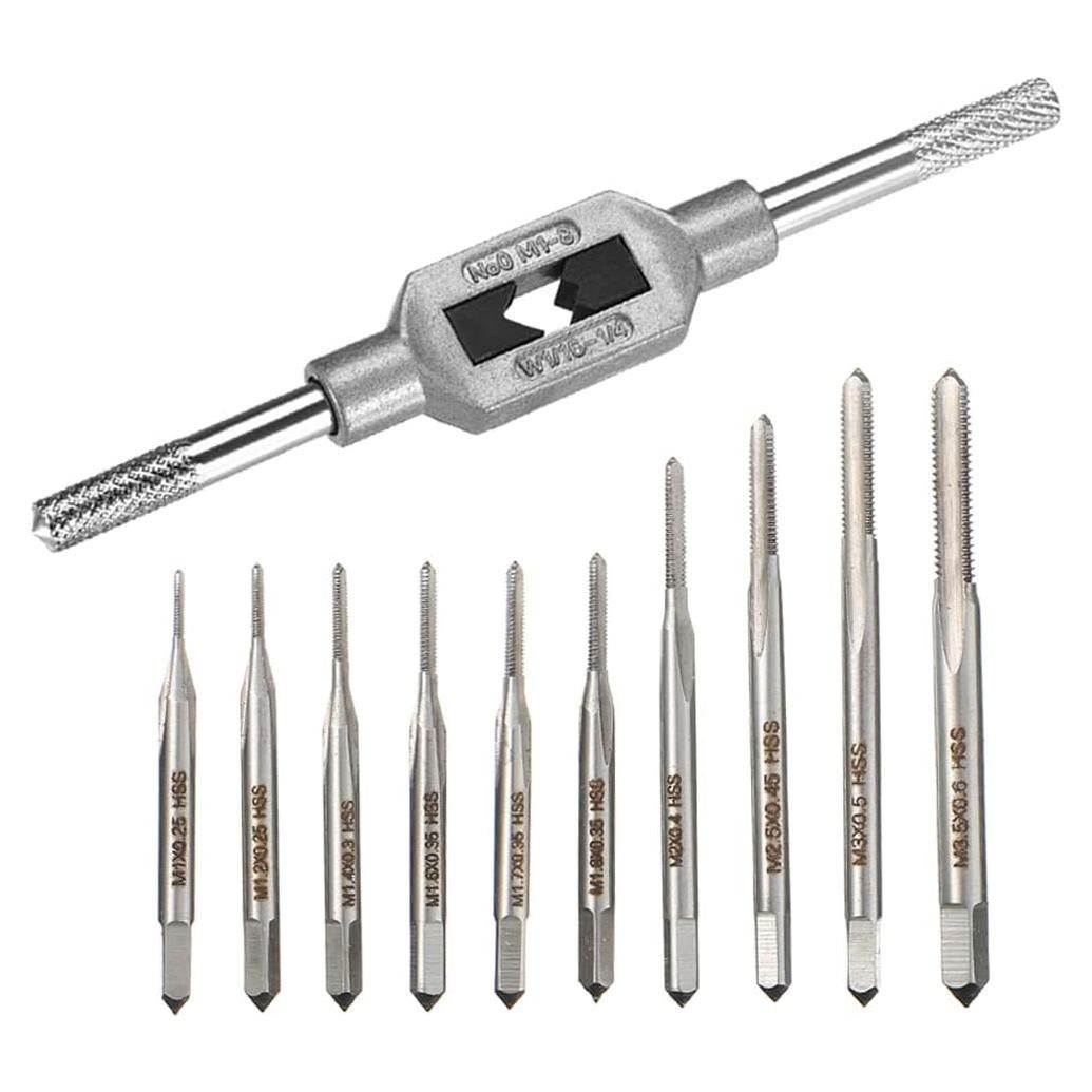 Juego de 10 Tapones de Rosca Metrico HSS Saipe M1-M3.5