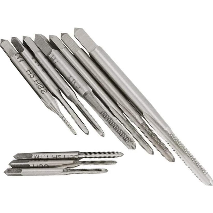 Juego de 10 Tapones de Rosca Metrico HSS Saipe M1-M3.5