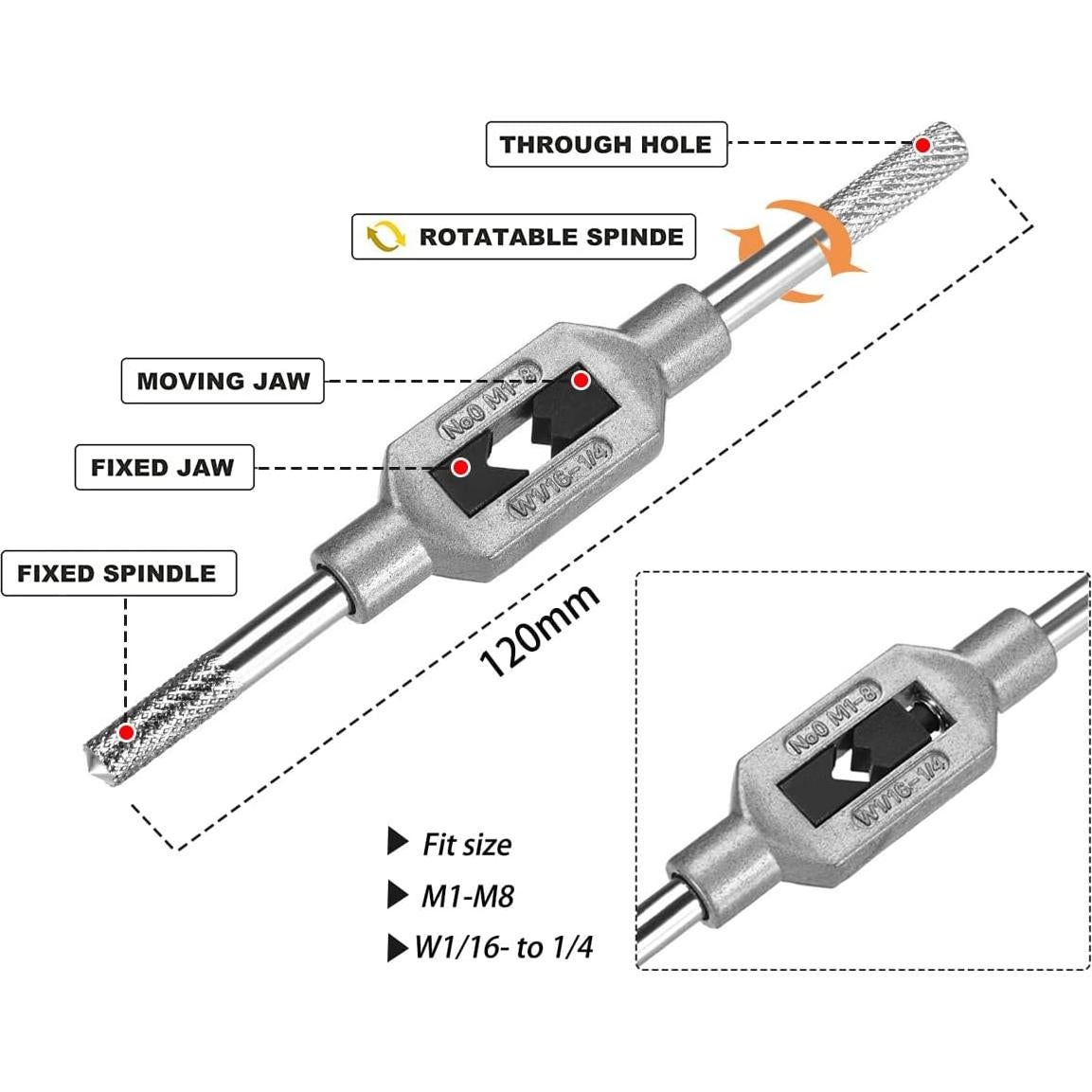 Juego de 10 Tapones de Rosca Metrico HSS Saipe M1-M3.5
