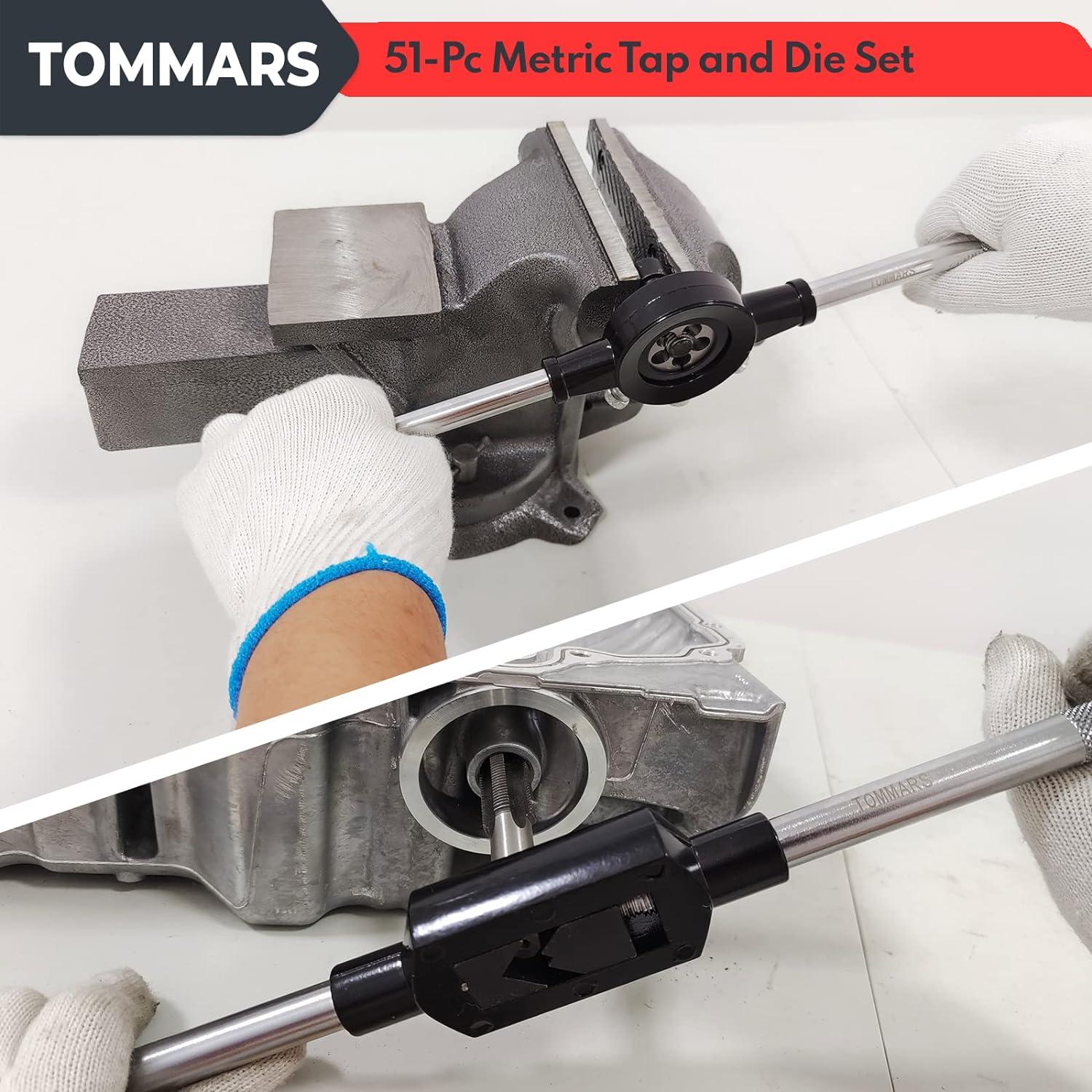 Juego de Machos y Matrices Métricos TOMMARS 51 Piezas M6 a M24