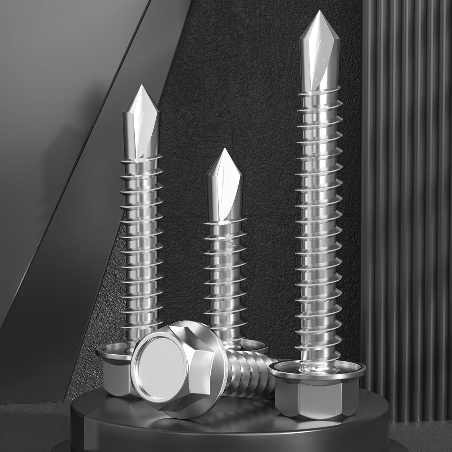 Kit de Tornillos Autoperforantes VGBUY 150 Piezas Acero Inoxidable