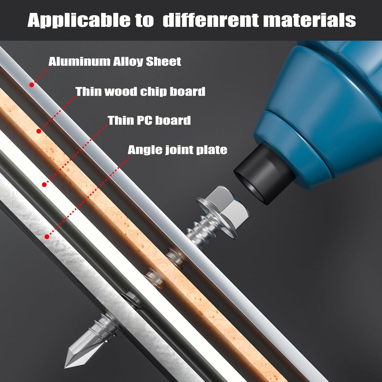 Kit de Tornillos Autoperforantes VGBUY 150 Piezas Acero Inoxidable