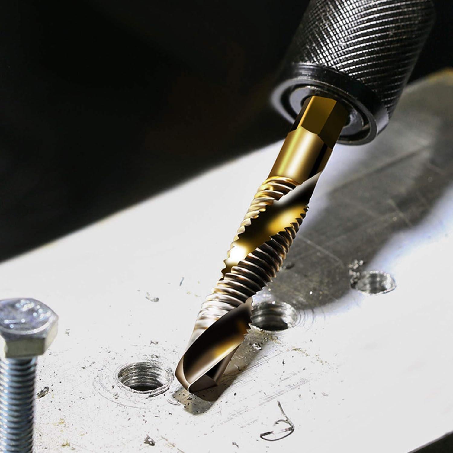 Juego de Brocas y Machos DKIBBITH 13 Piezas Métricas y SAE