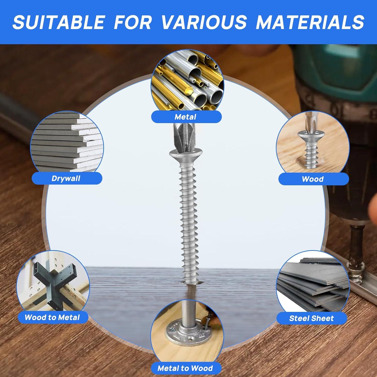 Tornillos Autoperforantes Besitu Acero Inoxidable 410 430Pcs