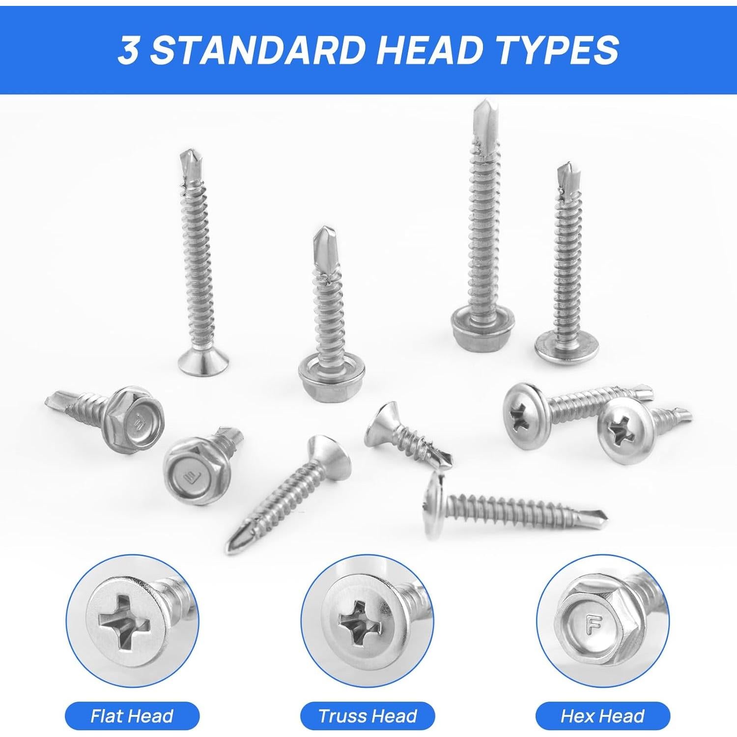 Tornillos Autoperforantes Besitu Acero Inoxidable 410 430Pcs