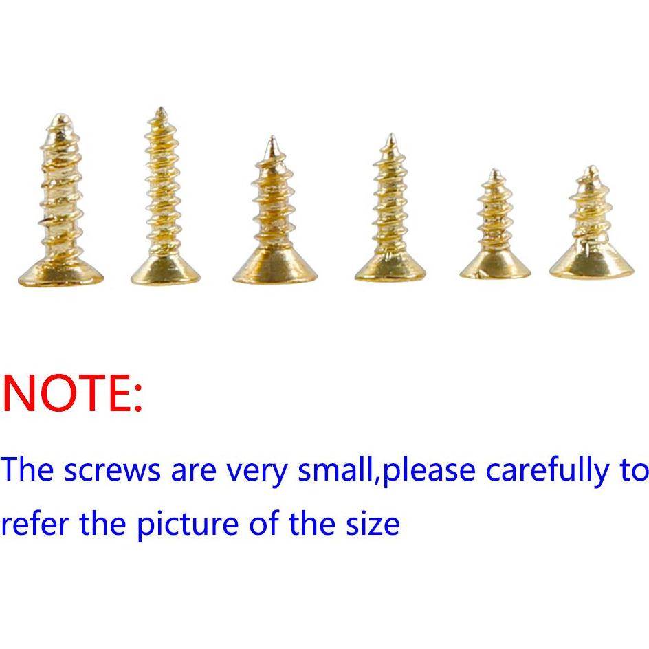 Juego de Tornillos Pequeños Phillips 1200pcs newlng Dorado