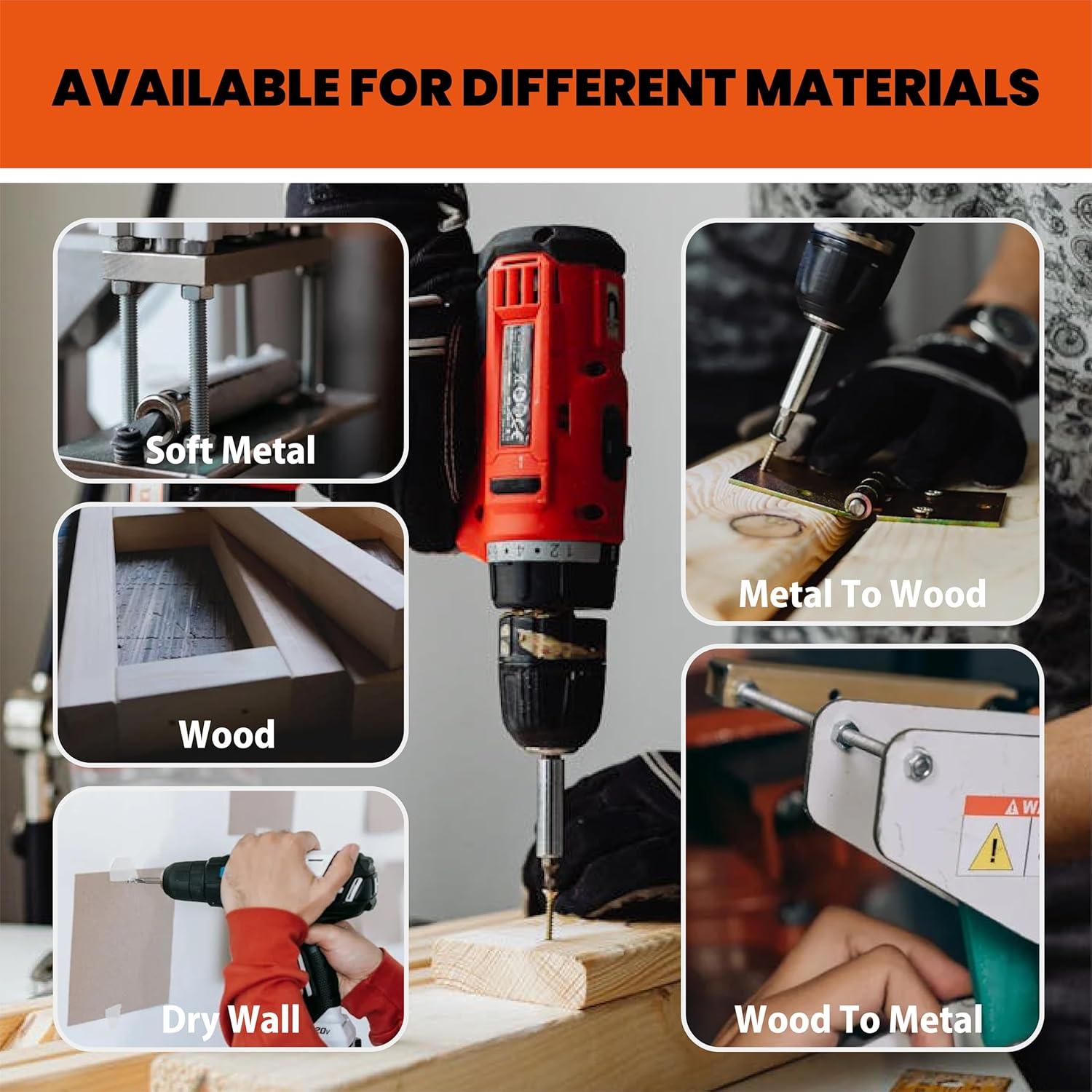 Kit de Tornillos Autoperforantes ESHASFY 360PCS Acero Inoxidable